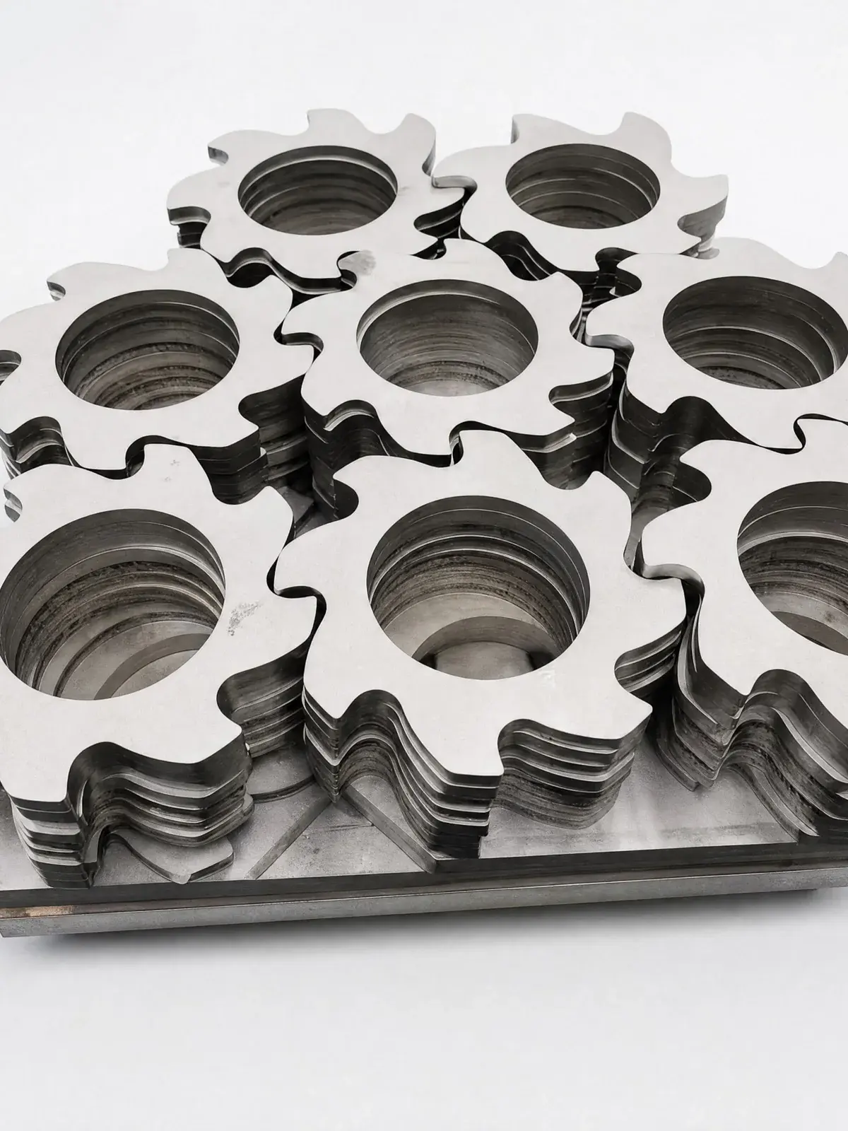 CNC-machined stainless steel parts produced to drawing