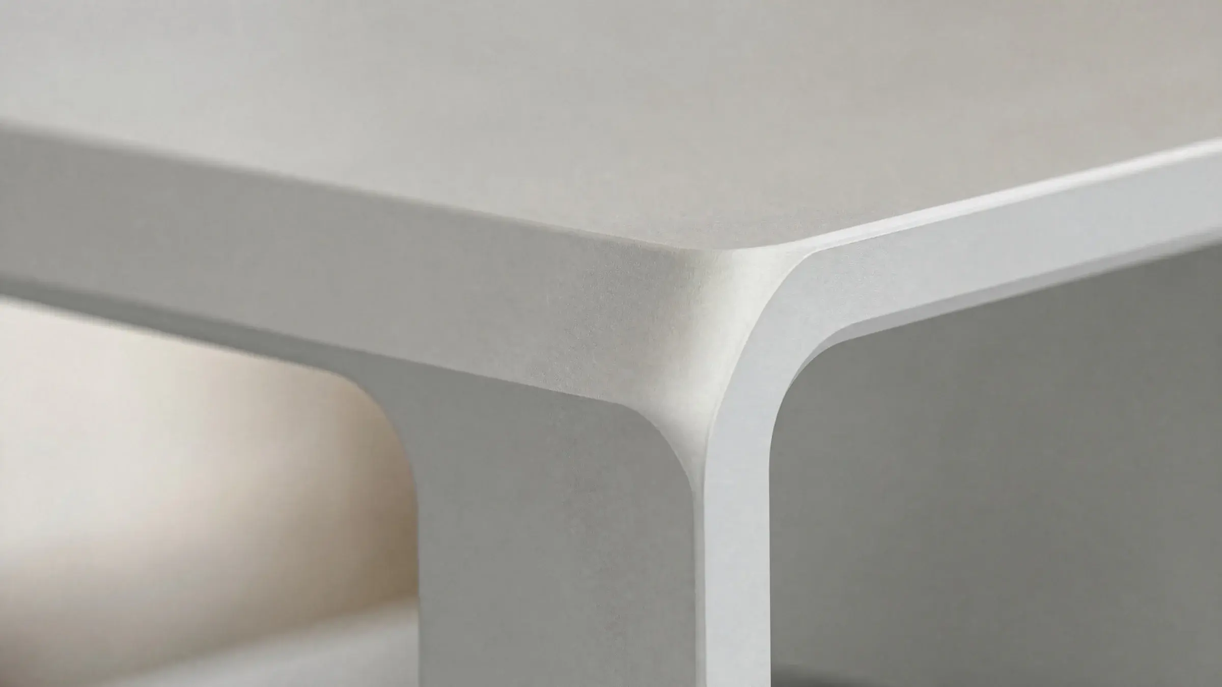 Brushed 6061 aluminium surface in soft natural light