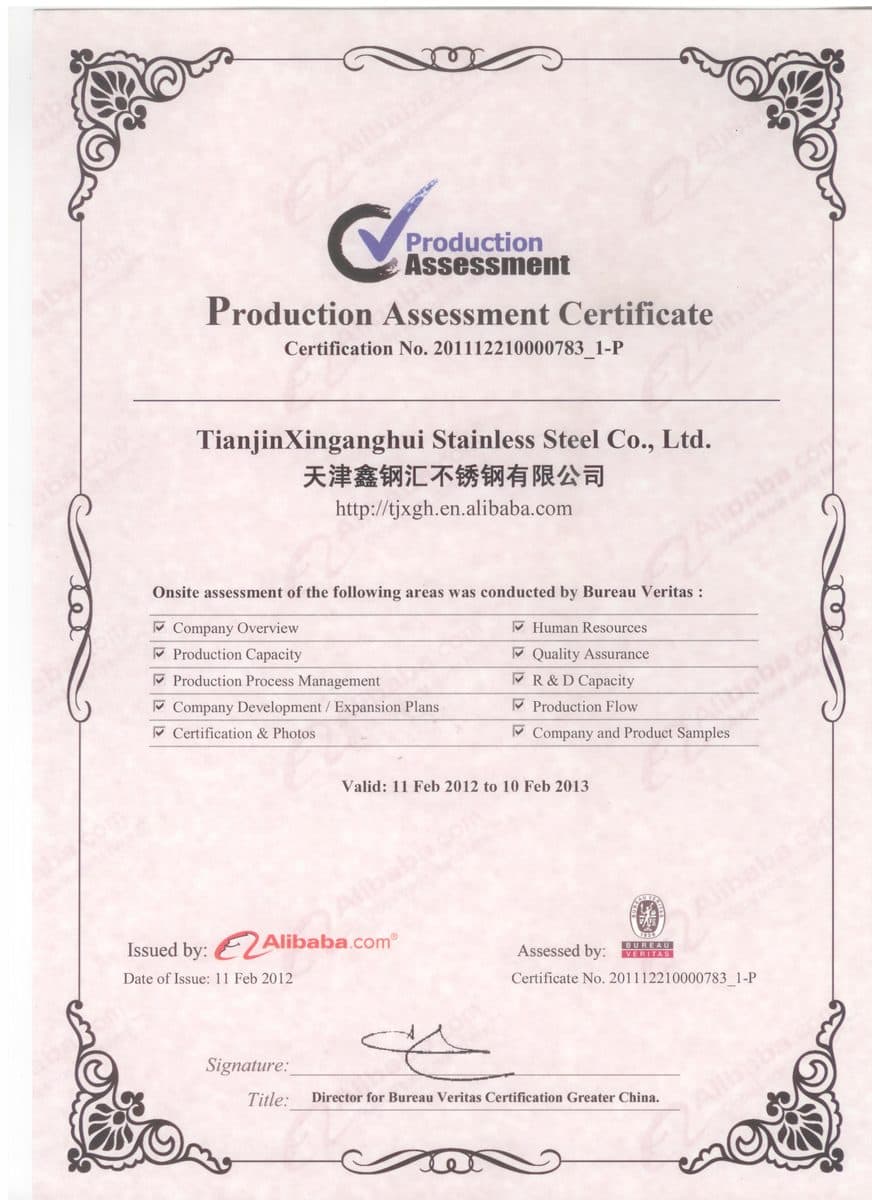 Bureau Veritas Production Assessment