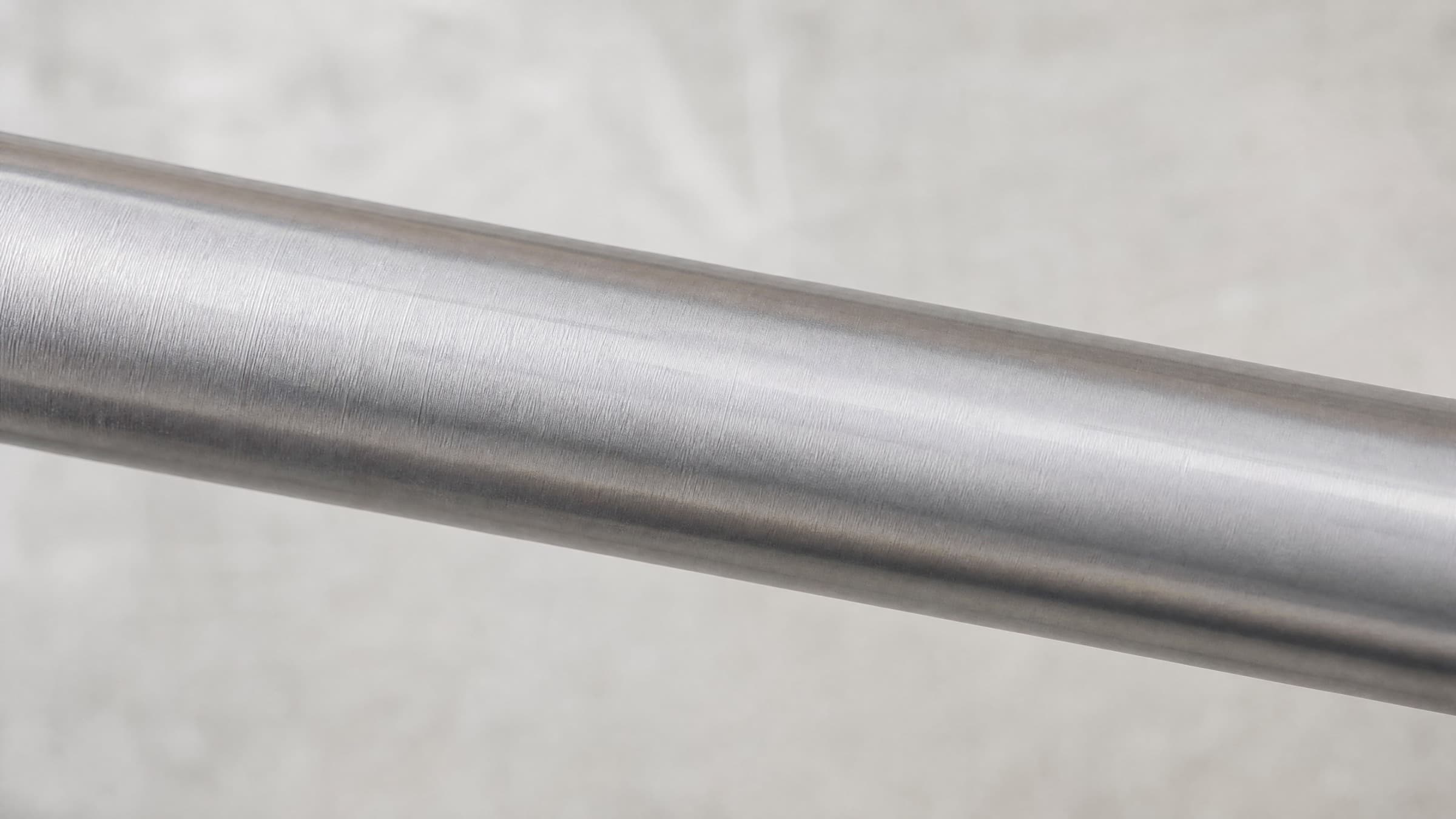 45 carbon steel surface in soft natural light