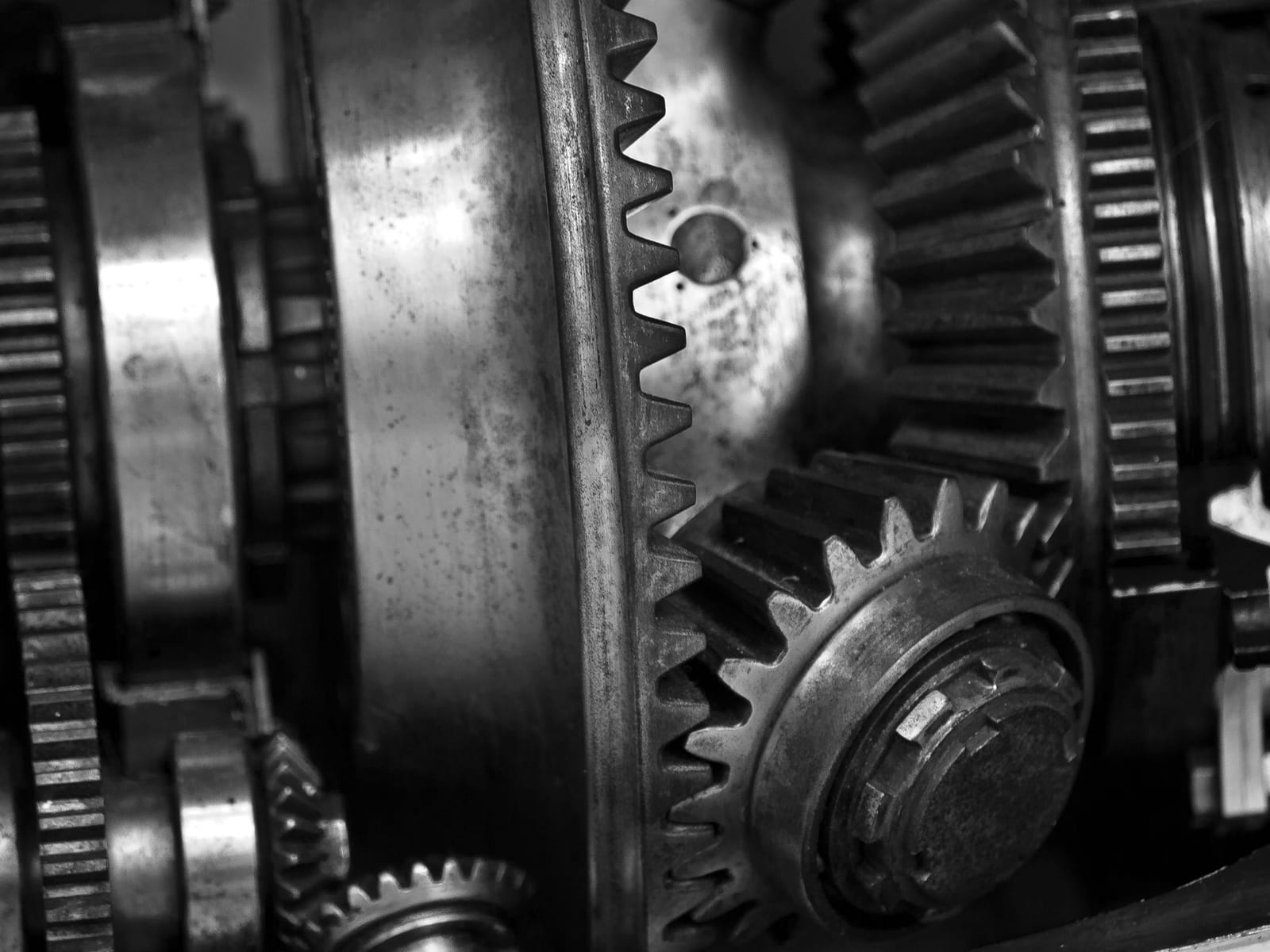 Steel gears machinery metal
