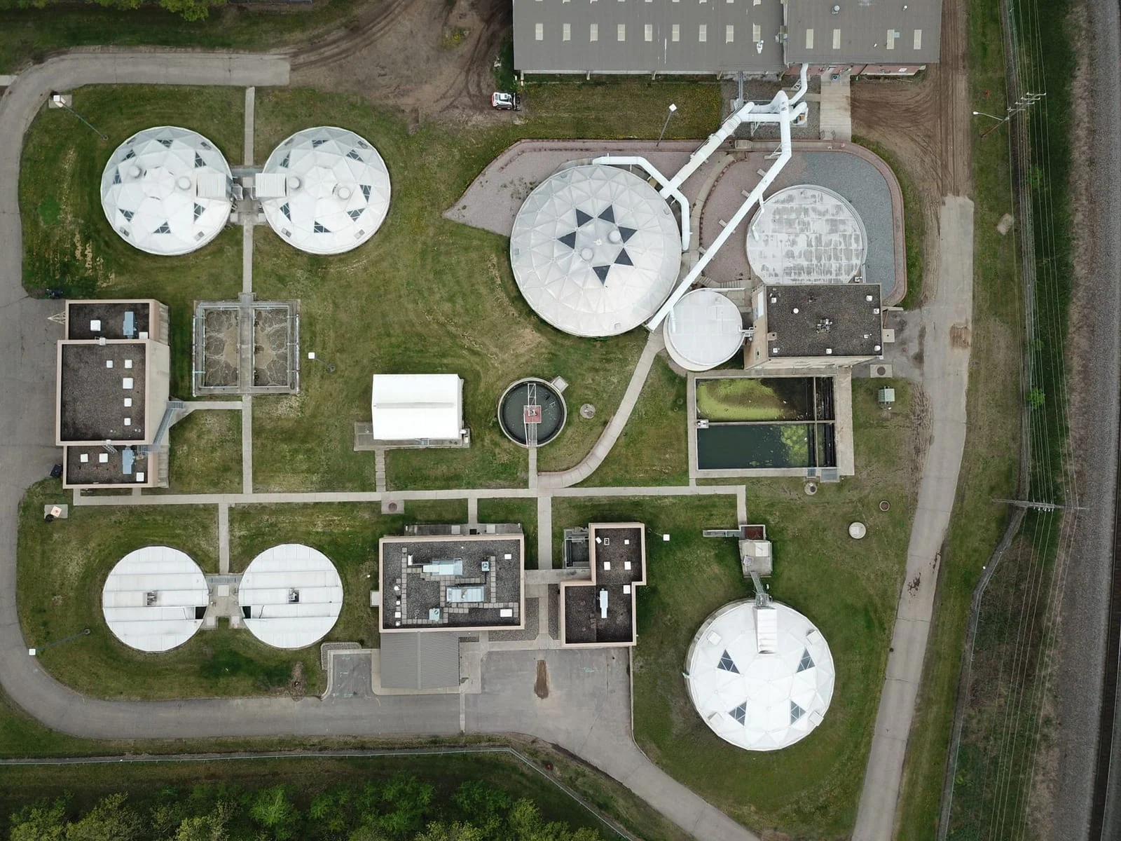 Water treatment plant pipes municipal