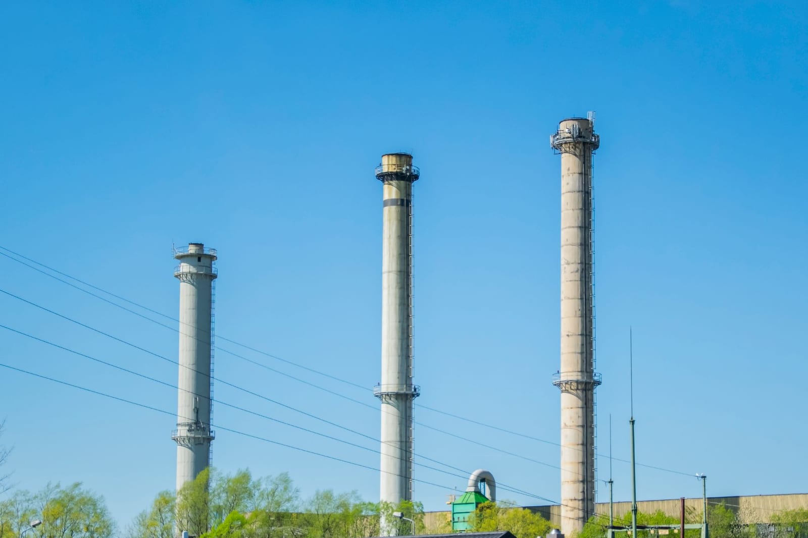 Industrial chimney flue stack factory