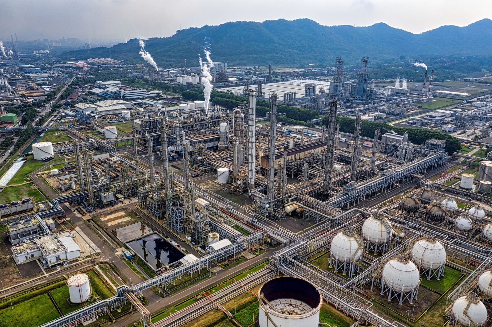Petrochemical plant refinery