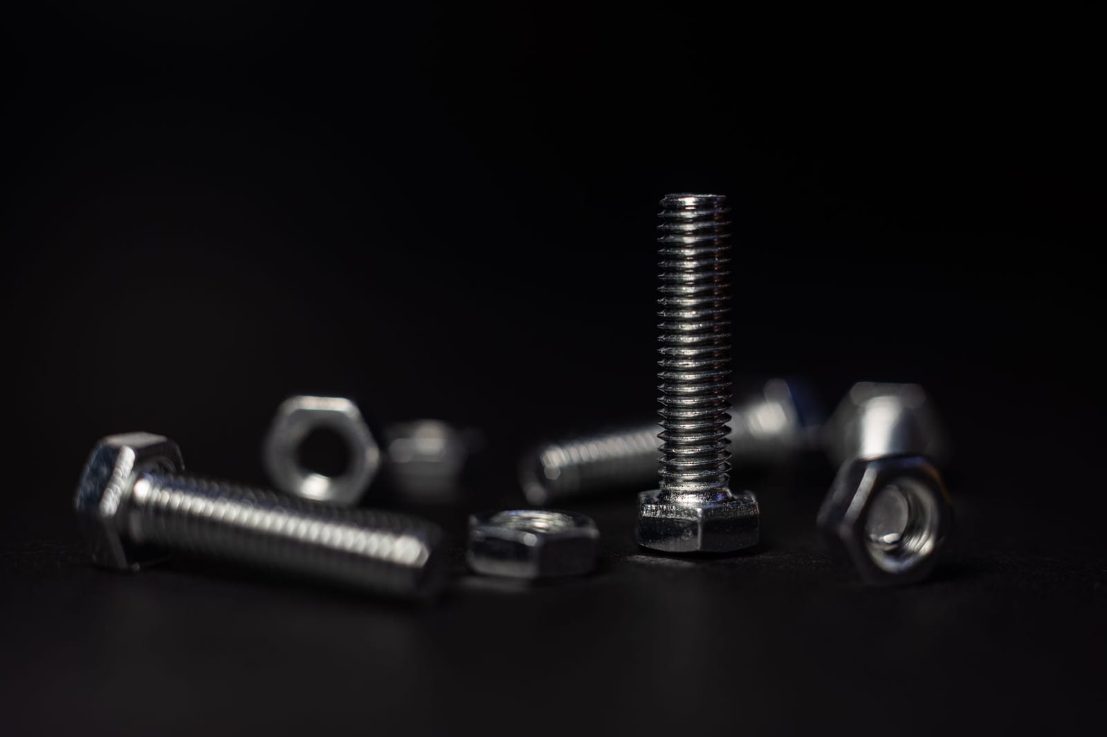 Steel bolts screws hardware