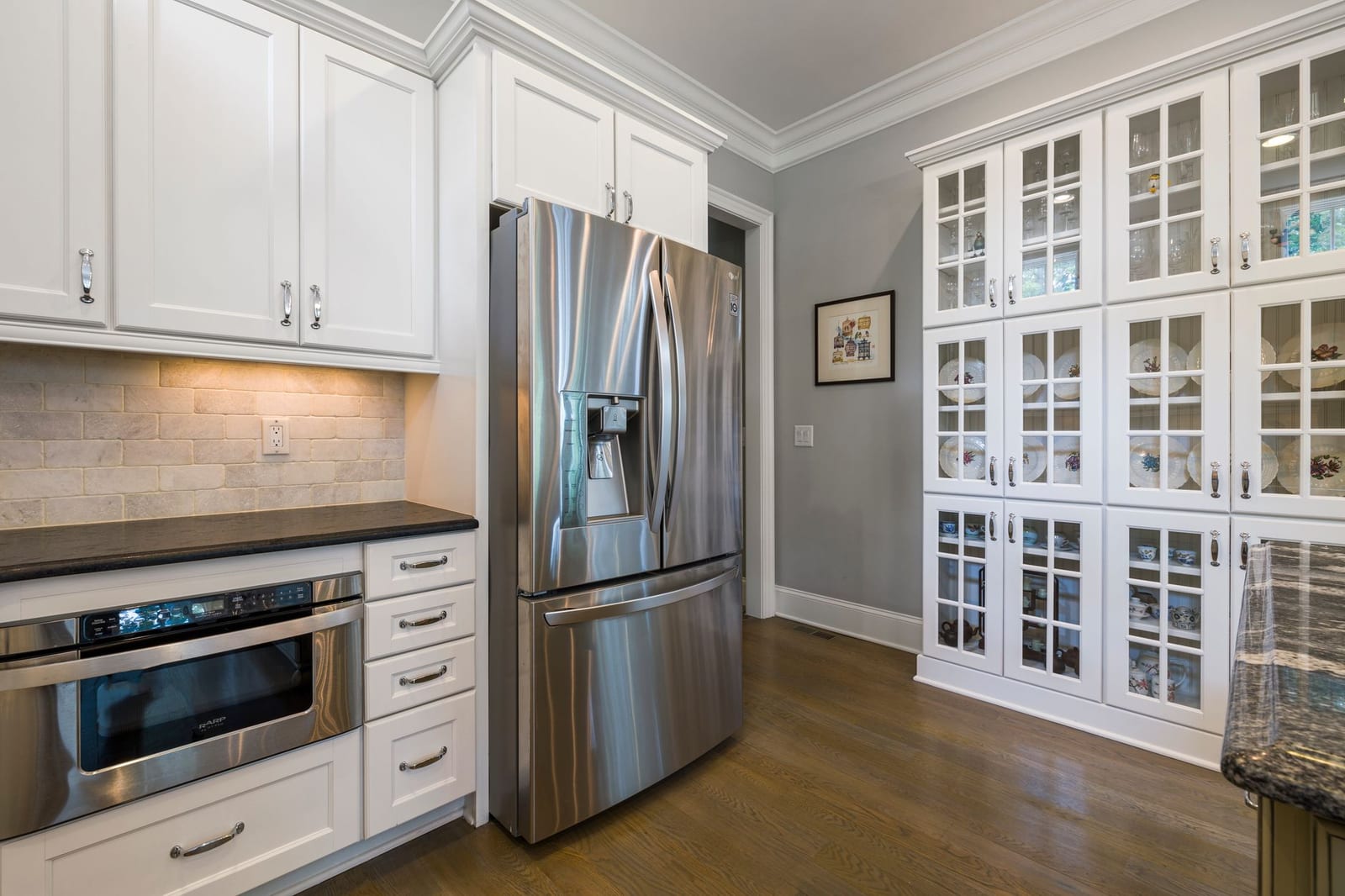Stainless steel kitchen appliances refrigerator