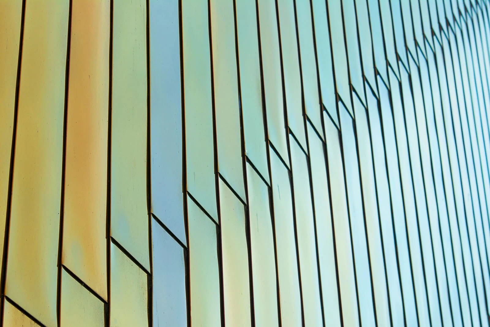 Stainless steel wall cladding interior