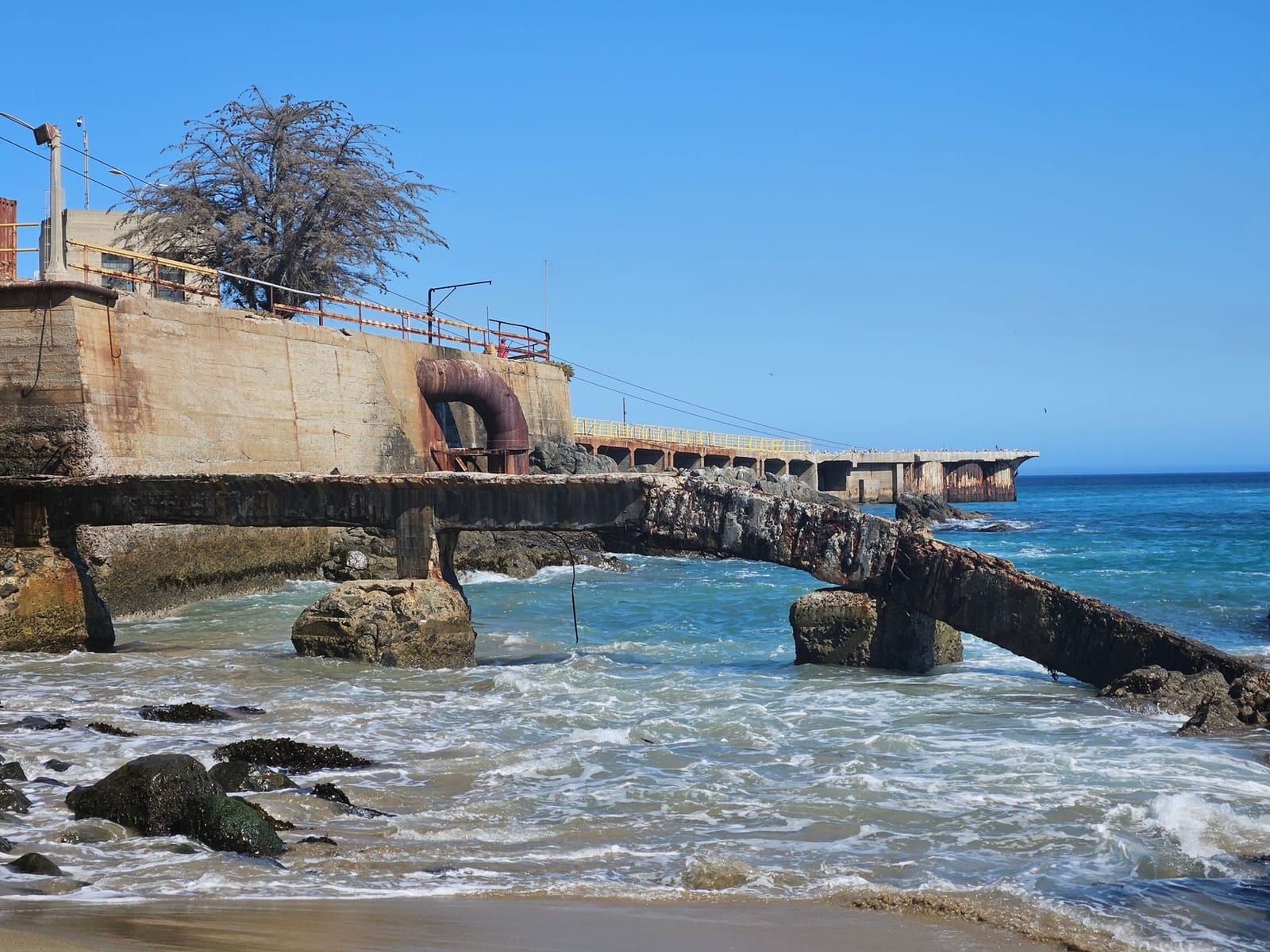 Desalination plant seawater facility