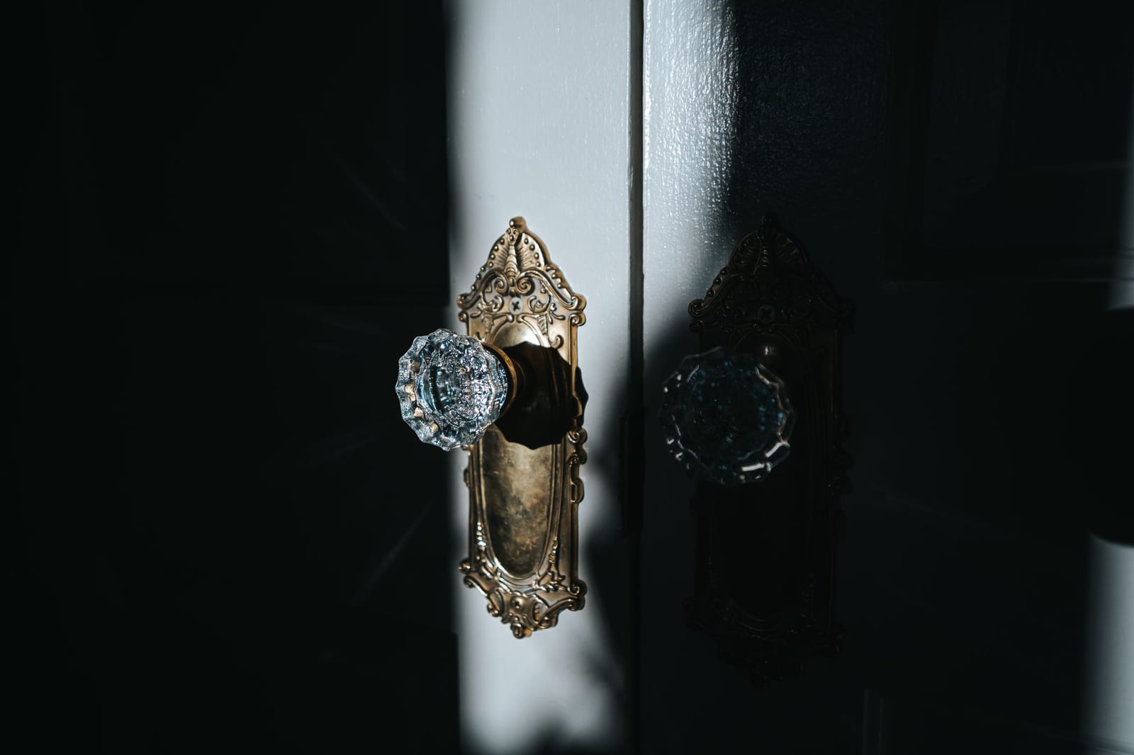 Brass decorative hardware door