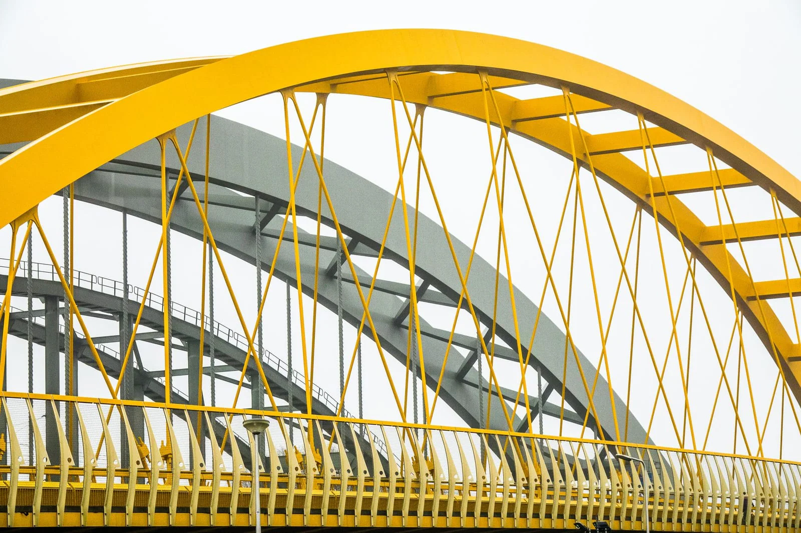 Steel bridge construction beams